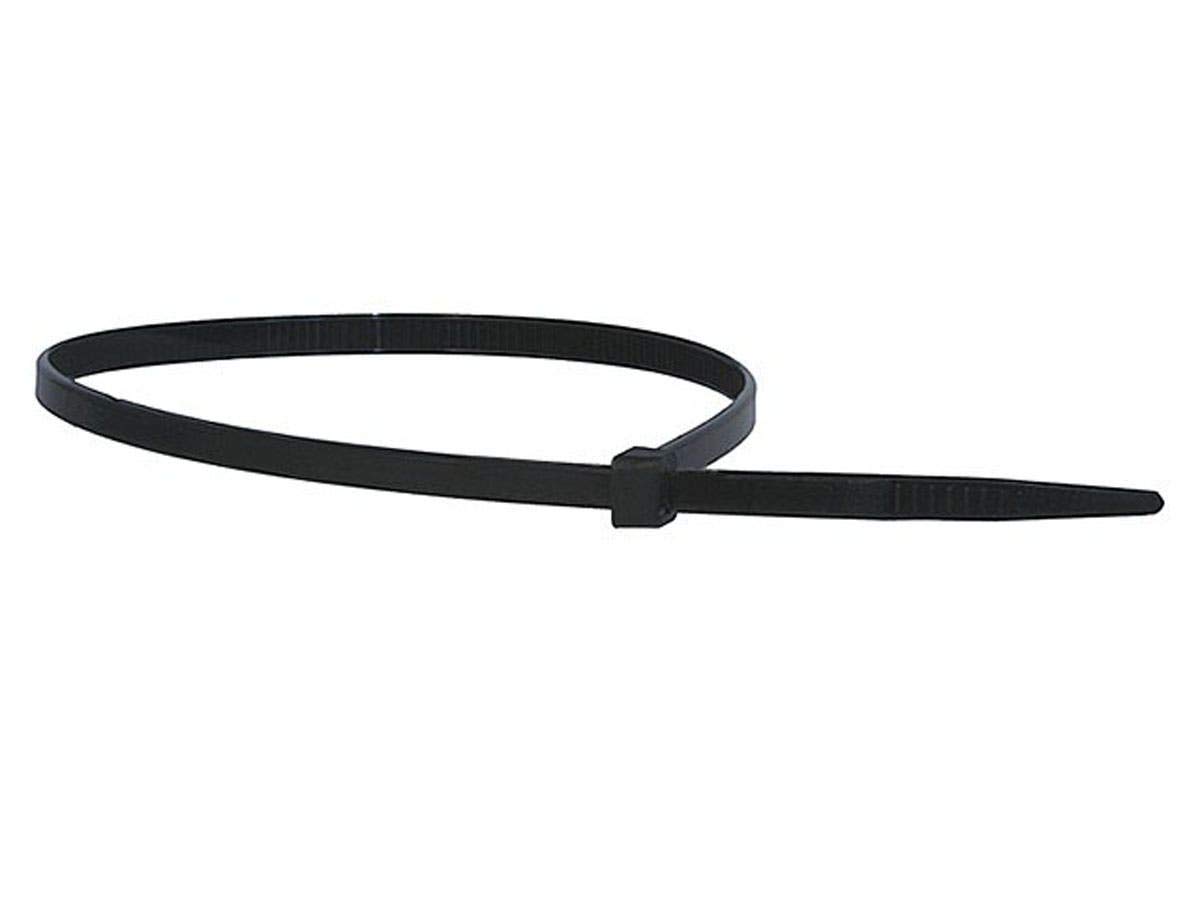 MONOPRICE Cable Ties 100-Piece Pack Nylon Zip Ties - Black