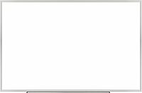 Realspace™ Magnetic Dry-Erase Whiteboard, 48'' x 72", Aluminum Frame with Silver Finish