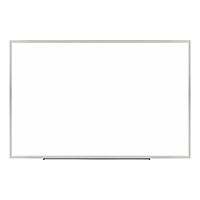 Realspace™ Magnetic Dry-Erase Whiteboard, 48'' x 72", Aluminum Frame with Silver Finish