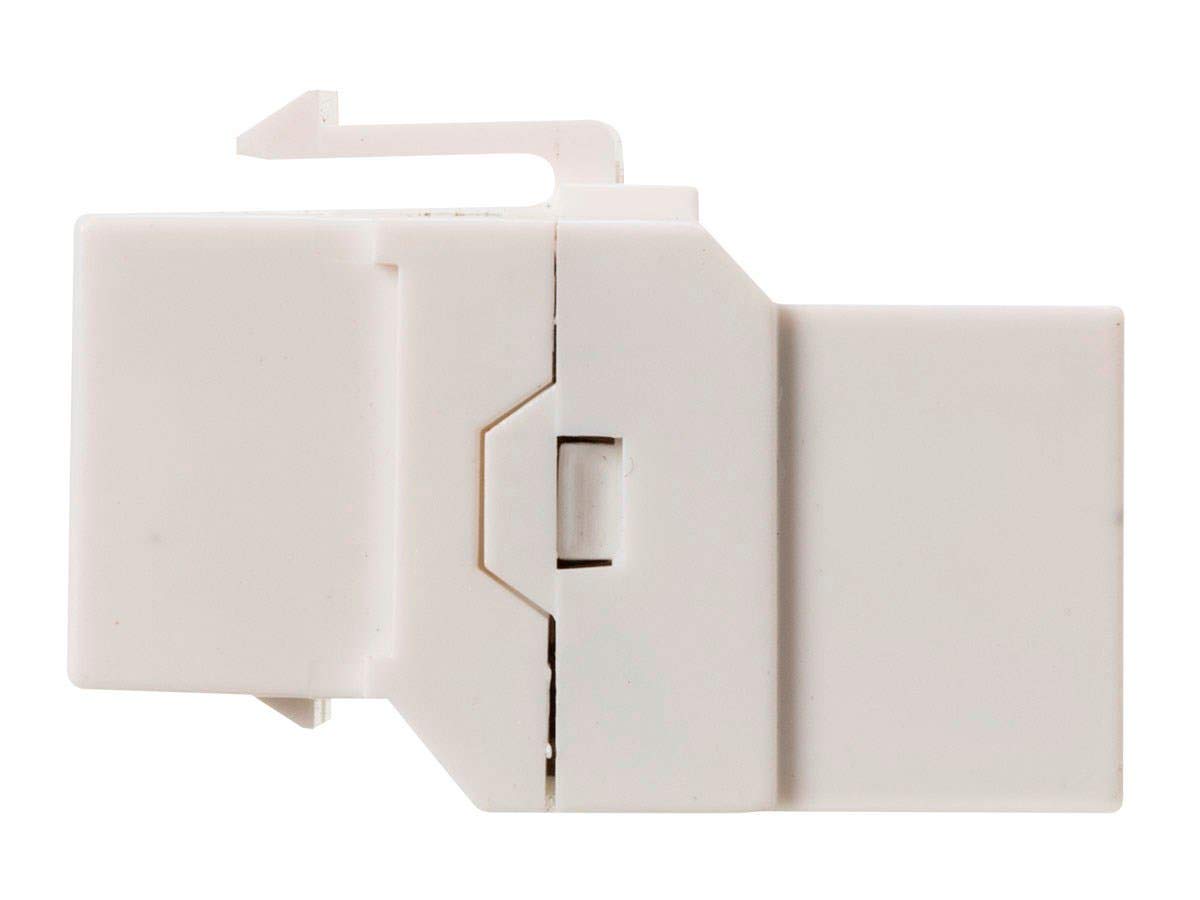 Monoprice Cat6A RJ45 Inline Coupler - Feedthrough Keystone Jack Type, for 22-24AWG Solid Wire, Permanent Link