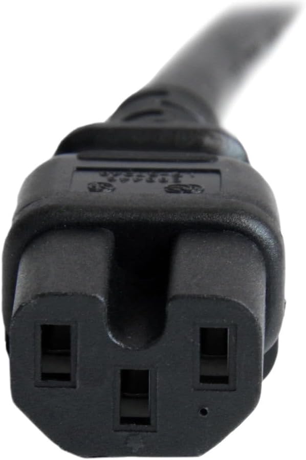 StarTech.com Heavy Duty IEC 60320 C14 to C15 Power Cord, 14AWG 15A 250V, UL Listed