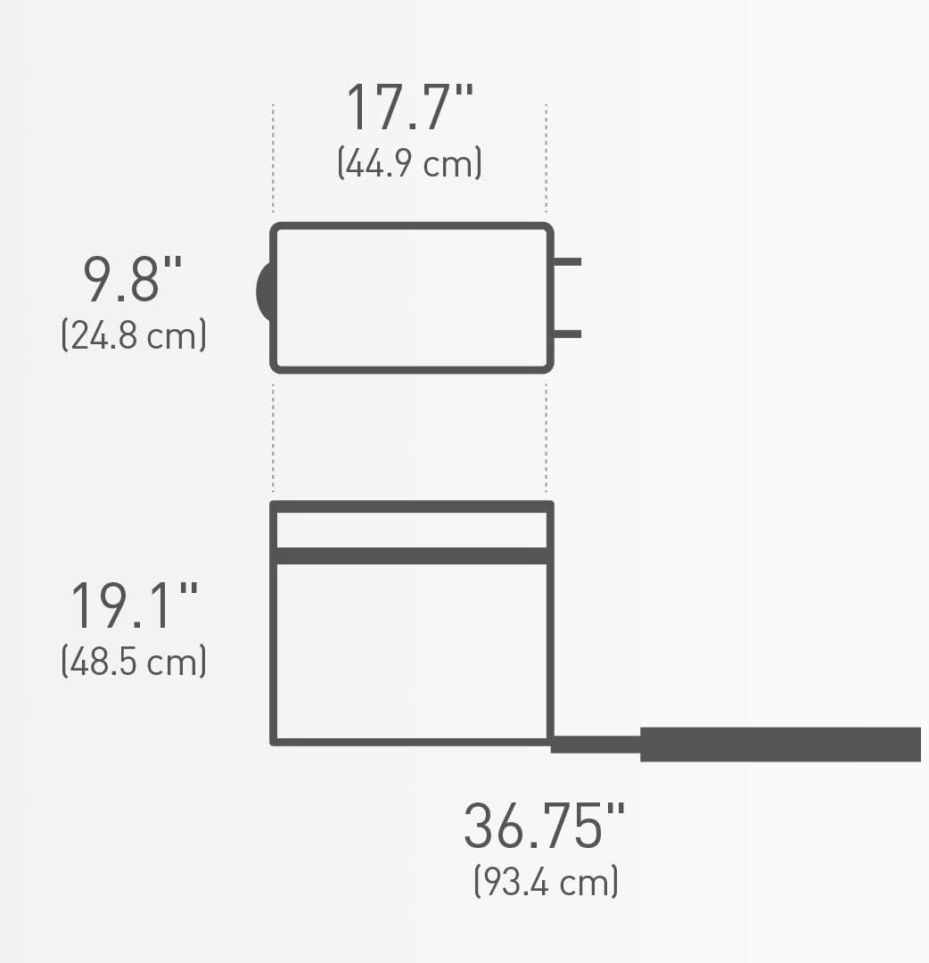 simplehuman Under-Cabinet and In-Cabinet Pull-Out Trash & Recycling Bin, Heavy-Duty Steel Frame