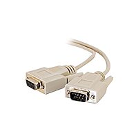 C2G 09452 DB9 M/F Serial RS232 Extension Cable, Beige (25 Feet, 7.62 Meters)