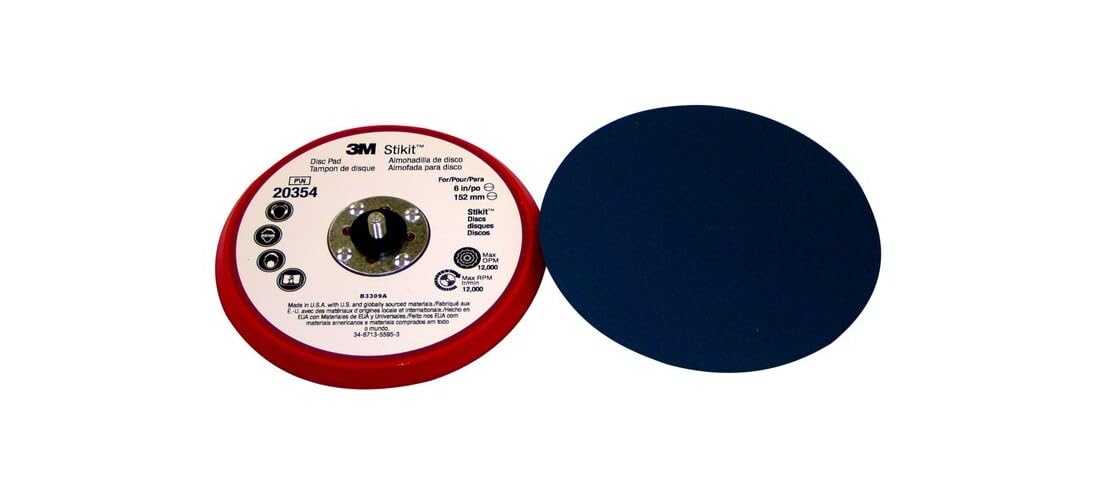 3M Stikit Low Profile Disc Pad 20354, 6 in x 3/8 in x 5/16-24 External