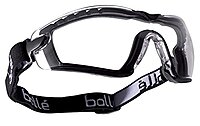 Bollé Safety 254-CB-40091 Cobra Dust Safety Goggles with Strap, Foam Padding and Clear Anti-Fog Lens