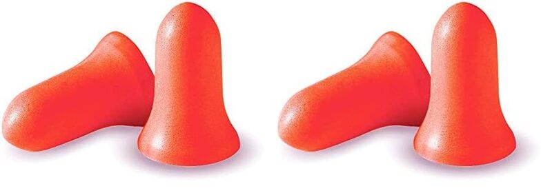 Howard Leight Super Leight Disposable Foam Shooting Earplugs, 5-Pairs (R-84133) (Pack of 2) Orange 5 Count (Pack of 2)
