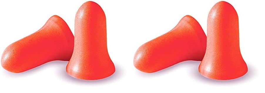 Howard Leight Super Leight Disposable Foam Shooting Earplugs, 5-Pairs (R-84133) (Pack of 2) Orange 5 Count (Pack of 2)