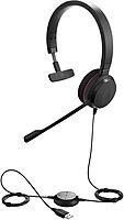 Jabra EVOLVE 20 Headset - Mono - USB Type C - Wired - 32 Ohm - 150 Hz to 7 kHz - Over-the-head - Monaural - 4993829289