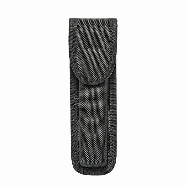 Hero's Pride Ballistic Closed AA Compact Flashlight Case - Lightweight Design - Hidden USA DOT Snaps - Fits Duty Belts 2.25" Wide