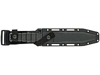 KA-BAR Fighter Fixed Blade Knife 8" Drop Point 1095 Cro-Van Black Powder Coat Blade Kraton Handle Black