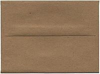 JAM PAPER Blank Foldover Cards - Brown Kraft 60lb - 25/Pack