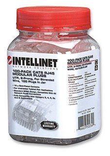 INTELLINET Cat6 RJ45 Connectors & Keystone Jacks