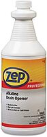 Zep Professional R02701 Clear/Dark Red Alkaline Drain Opener (Case of 12 Quarts)