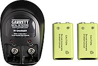 Garrett Recharger Kit for Garrett SuperWand and THD - 2 NiMH Batteries and 220 Volt 1612100