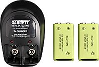 Garrett Recharger Kit for Garrett SuperWand and THD - 2 NiMH Batteries and 220 Volt 1612100