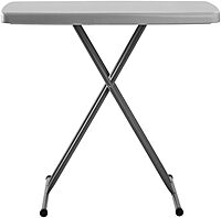 PT Series 20x30 Metal Personal Folding Table in Speckled Gray