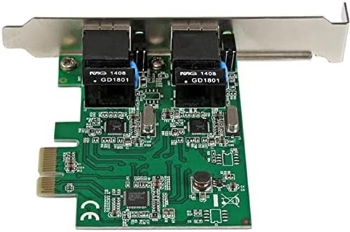 StarTech.com Dual Port PCIe Network Card - Low Profile - RJ45 Port - Realtek RTL8111H Chipset - (ST1000SPEXD4)