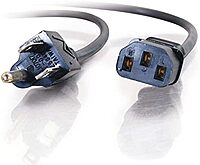 C2G Power Extension Cord, 18 AWG Monitor Power Cable