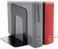Business Source Heavy-Gauge Steel Book Supports, 4-3/4"x5-1/4"x5", 2/Pair (42550)