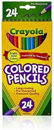Crayola Colored Pencils, Assorted Colors, Box Of 24 Color Pencils