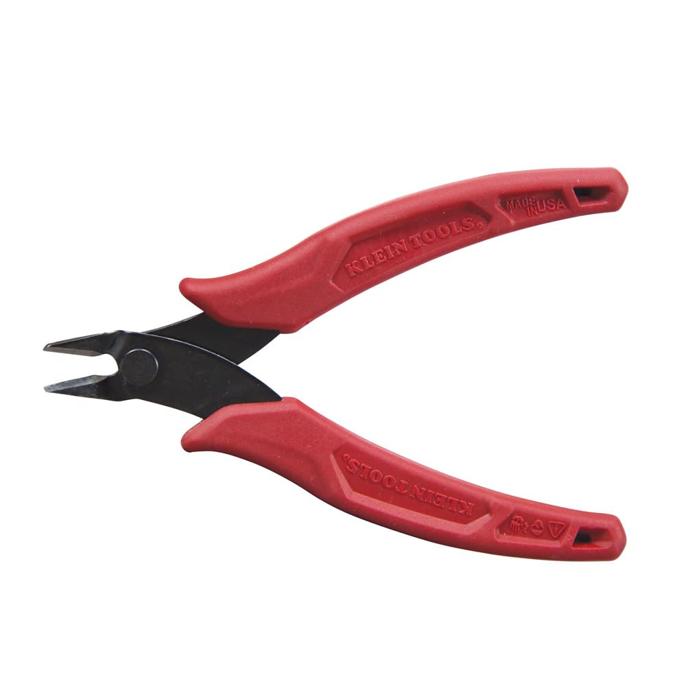 Klein Tools D275-5 Diagonal Flush Cutters, Made in USA, Micro Wire & Compact Zip Tie Cutter