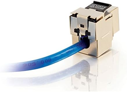 C2G/Cables to Go 35217 90° Cat6 RJ45 UTP Shielded Keystone Jack