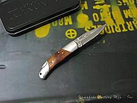 Magnum 01MB946DAM Damascus Duke Folding Knife with 2-1/2 in. Straight Edge Blade