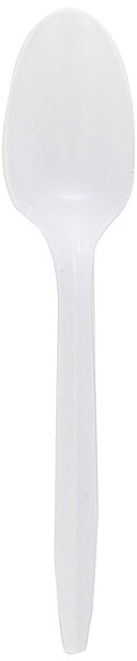 Genuine Joe GJO20002 Polypropylene Medium-Weight Spoon, White (Pack of 1,000)