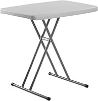 PT Series 20x30 Metal Personal Folding Table in Speckled Gray