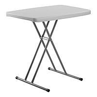 PT Series 20x30 Metal Personal Folding Table in Speckled Gray