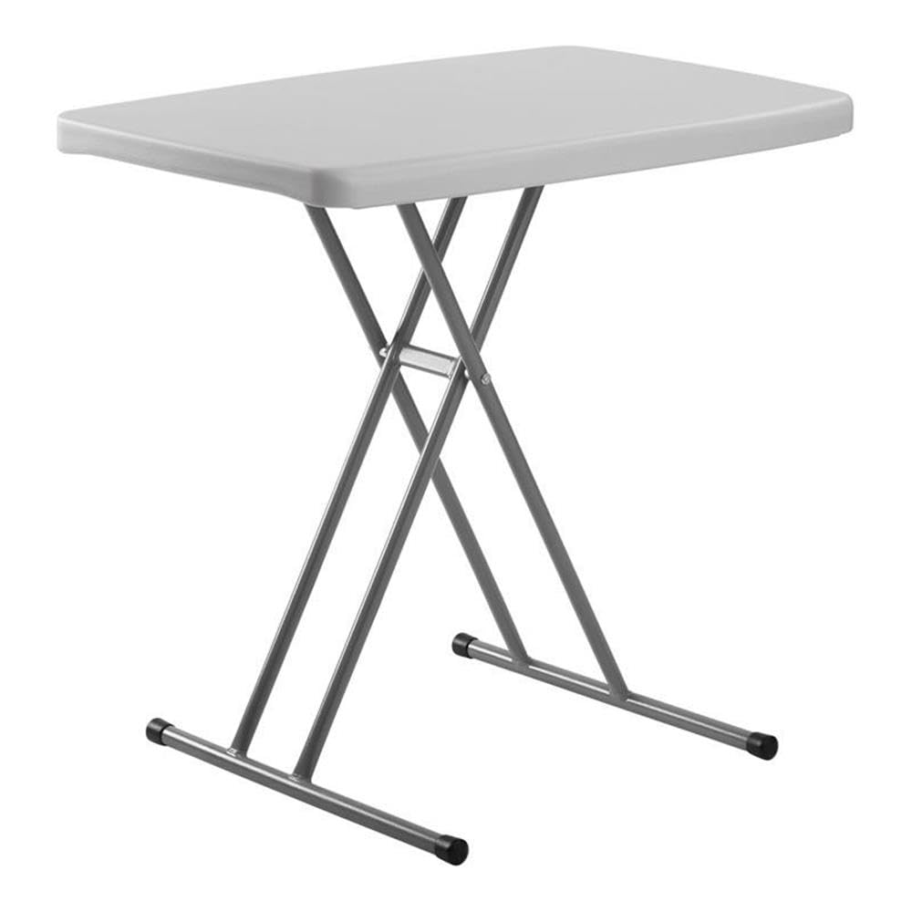 PT Series 20x30 Metal Personal Folding Table in Speckled Gray