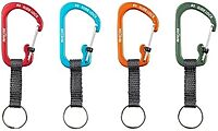 Nite Ize SlideLock Key Ring, Locking Carabiner Key Chain with Webbing