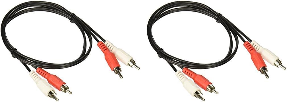Legrand - C2G RCA Audio Cable, RCA Stereo Cable with Double Shielded Connectors, 3 Foot, Black
