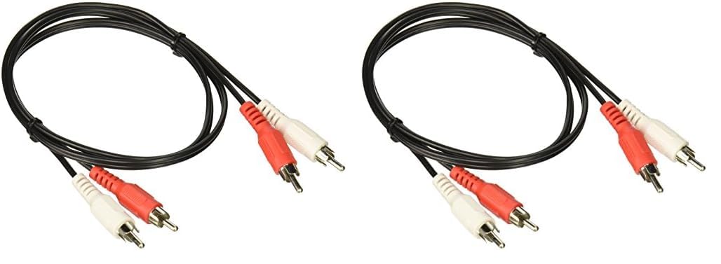 Legrand - C2G RCA Audio Cable, RCA Stereo Cable with Double Shielded Connectors, 3 Foot, Black