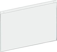 AZAR DISPLAYS U-Frame Wall-Mount Acrylic Sign Holders, Clear, Pack Of 10