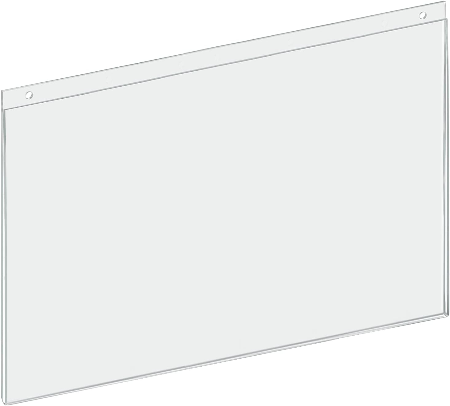 AZAR DISPLAYS U-Frame Wall-Mount Acrylic Sign Holders, Clear, Pack Of 10