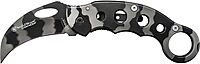 Smith & Wesson Extreme Ops CK32C 8in S.S. Karambit Folding Knife with 3in Hawkbill Blade and Stainless Steel Handle for Outdoor, Tactical, Survival and EDC