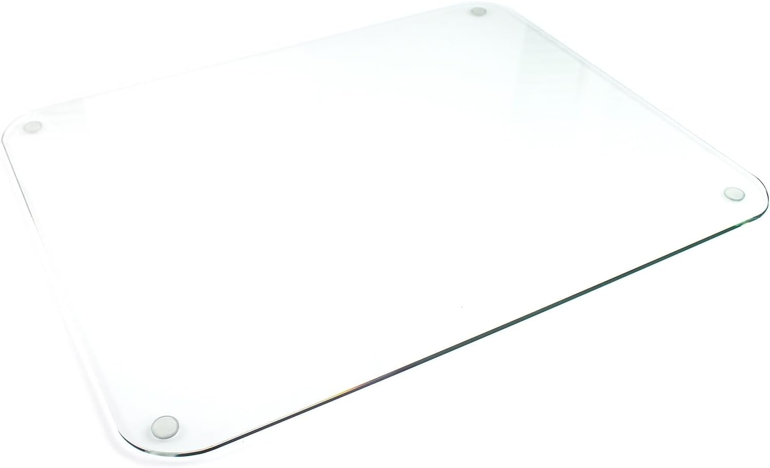 Desktex Glaciermat Anti-Skid Tempered Glass Desk Pad, 19-inch x 24-inch, Clear (FCDE1924G)