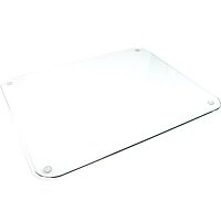 Desktex Glaciermat Anti-Skid Tempered Glass Desk Pad, 19-inch x 24-inch, Clear (FCDE1924G)