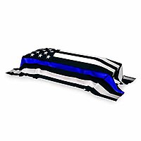 THIN BLUE LINE USA DuraSleek Thin Blue Line American Flag, Sewn & Embroidered