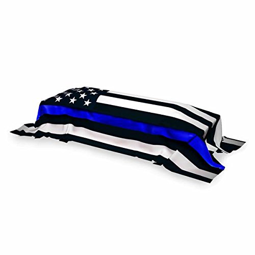THIN BLUE LINE USA DuraSleek Thin Blue Line American Flag, Sewn & Embroidered