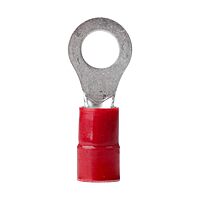 Ancor 222235 Marine Grade Electrical Nylon Insulated Double Crip Funnel Entry Ring Terminals with Insulation Grip (8-Gauge