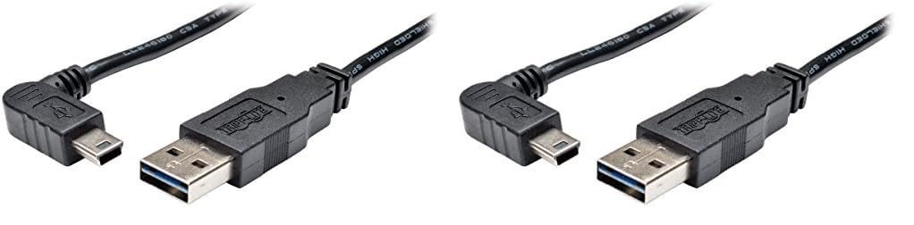 Tripp Lite 3-Feet USB 2.0 Universal Reversible Cable A to Right 5-Pin Mini B
