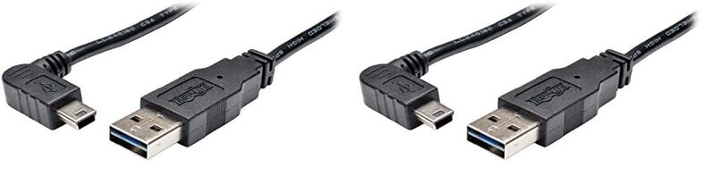 Tripp Lite 3-Feet USB 2.0 Universal Reversible Cable A to Right 5-Pin Mini B