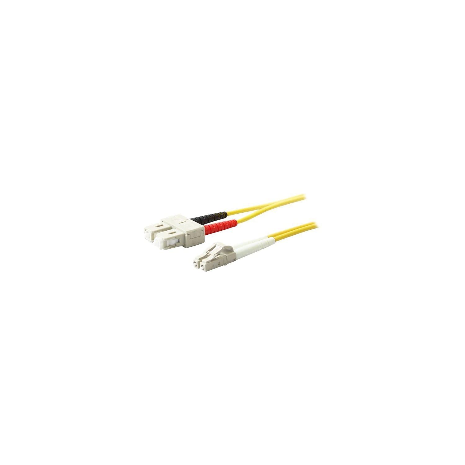 AddOn Add-On Computer 3m LC (Male) to SC (Male) Yellow Duplex Single-Mode Fiber Patch Cable (ADD-SC-LC-3M9SMF)