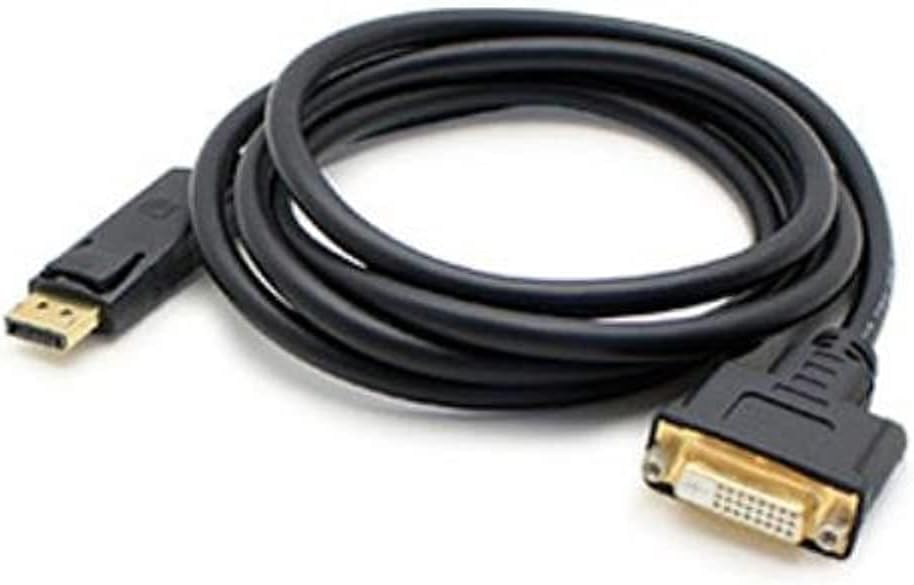 Add On 8in DisplayPort Male to DVI-D Female Black Adapter (Requires DP++) - 100% Compatible and Guaranteed to Work