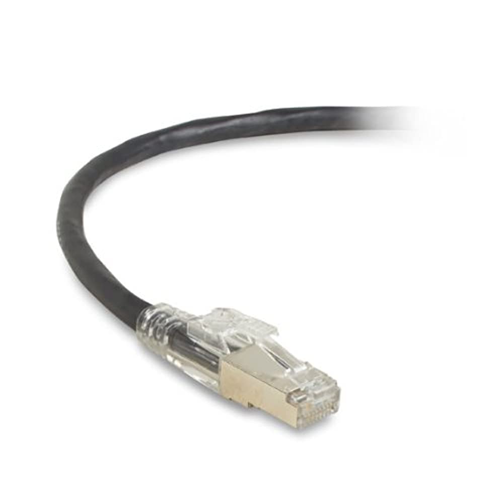 CAT6 250-MHZ Locking Snagless Stranded Shielded Ethernet Patch Cable - 5 ft - Black
