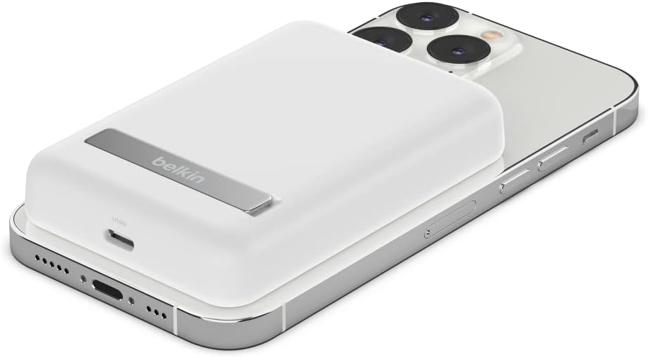 Belkin Portable Charger, Wireless Power Bank 5000 mAh MagSafe Charger 7.5W