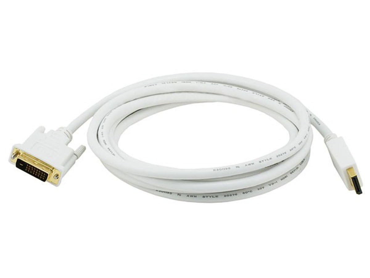 Monoprice DisplayPort to DVI Cable (28AWG) - White