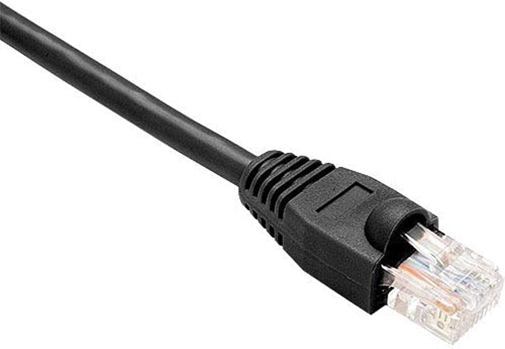 UNC Cat6 Gigabit Ethernet Patch Cable - 15 ft, Black, Booted (Snagless)
